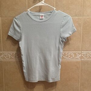 RE-DONE Soft Sky Blue Tee
